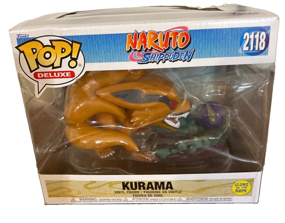 Funko Pop! Deluxe Naruto Shippuden Kurama #2118 Glows In The Dark Brand New